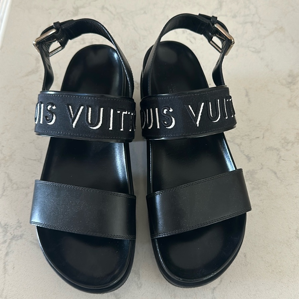 Authentic Louis Vuitton Platform Sandals